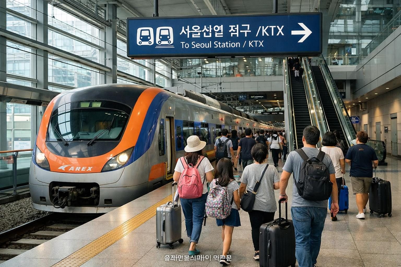AREX Express train to Seoul Station
