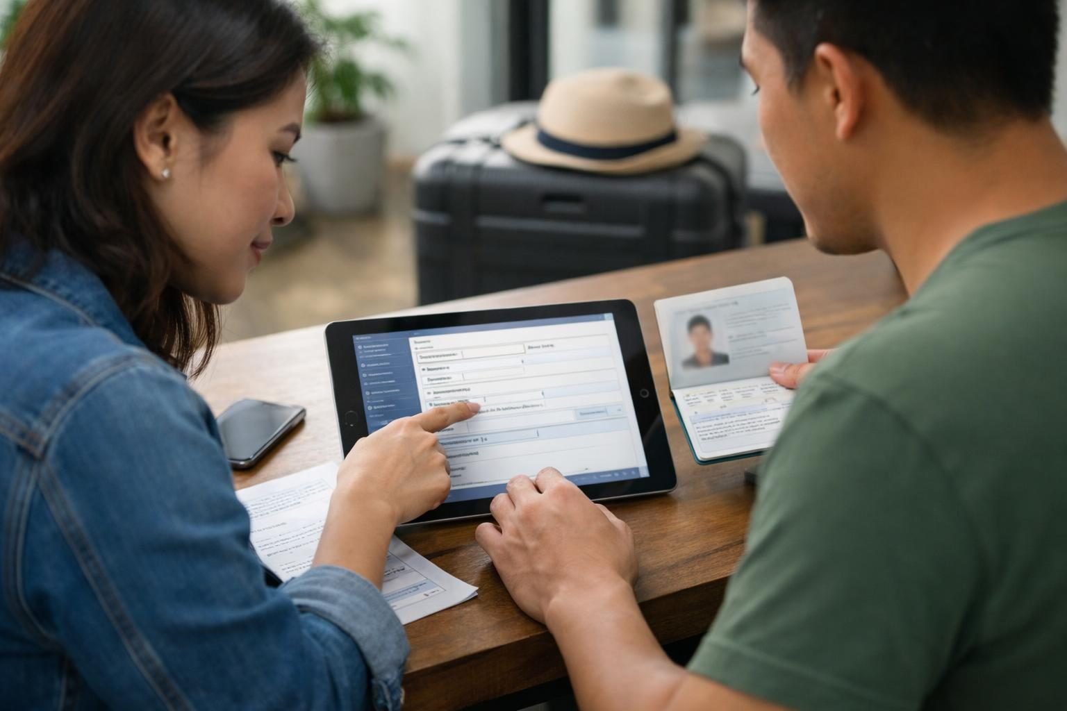Passport email and Korea hotel details