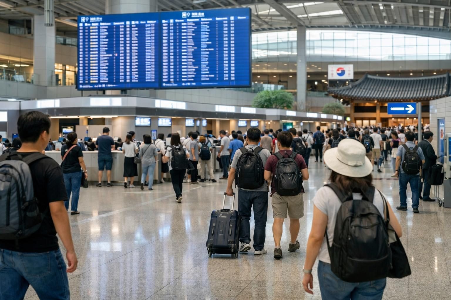 Traveler choosing Korea mobile internet option