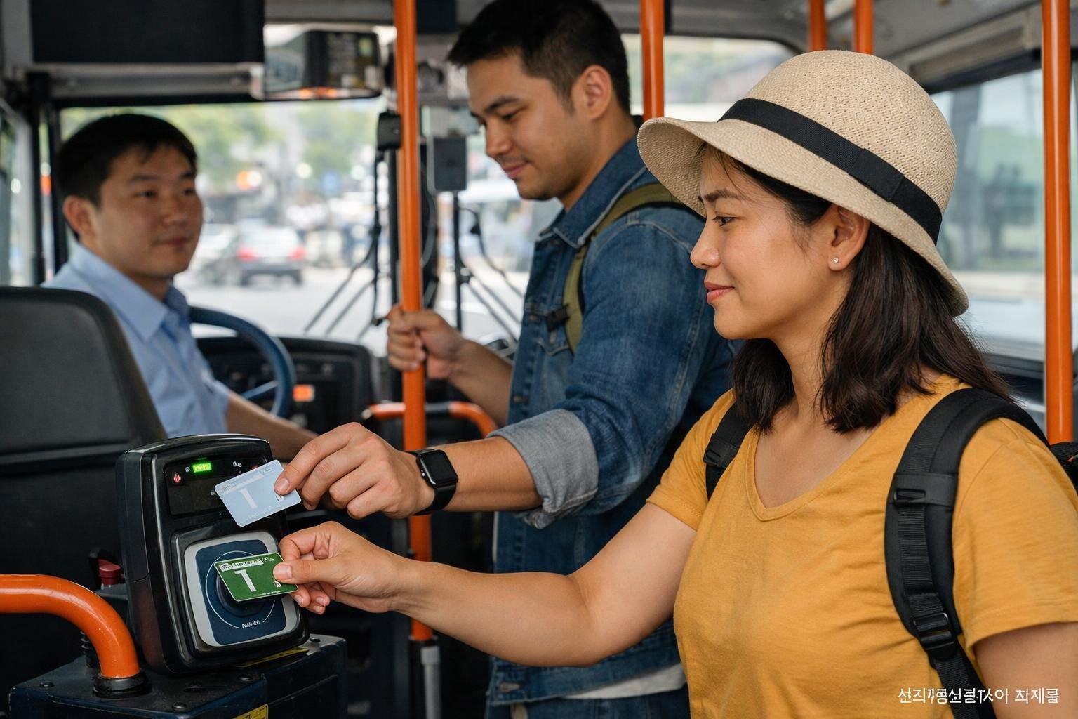 Buying a Tmoney card in Korea